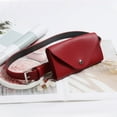 thumbnail image 3 of VERDANVERSE Phone Bags for Women Envelope Waist Pack Red PU 1Set, 3 of 11