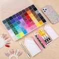 thumbnail image 2 of Colorful DIY Resin Rhinestone Kit – 40000pc Bedazzling Kit Rhinestones, 60 Colors Resin Jelly Rhinestones for Bedazzling, Multicolor 3mm Flatback Gems for Nail Art & Diamond Art with B7000 Glue, 2 of 3