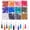 0.5 Inch-12 Size, variant on 100PCS 1 Inch 10 Different Gauge Blunt Tip Glue Bottle Needles Dispensing Needle Industrial Liquid Dispenser Needle for Refilling E-Liquid Inks(10 Colors)