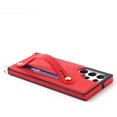 thumbnail image 4 of Case for Samsung Galaxy S22 Ultra (Not S22) with Card Slot Holder, Removable Adjustable Shoulder Strap Lanyard Crossbody Neck Purse Phone Case for Samsung Galaxy S22 Ultra KB Red, 4 of 18