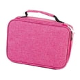 thumbnail image 1 of Abbracc Deluxe Polyester Tissus Trousse pour Crayons de Couleur - 72 Fente Porte-Crayon Rose Rouge, 1 of 7