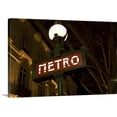 thumbnail image 1 of Great BIG Canvas | "Metro sign in Paris, France" Canvas Wall Art - 36x24, 1 of 2