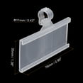 thumbnail image 5 of Uxcell mm Label Holder with Clip for Wire Shelf, Pack 50, 5 of 6