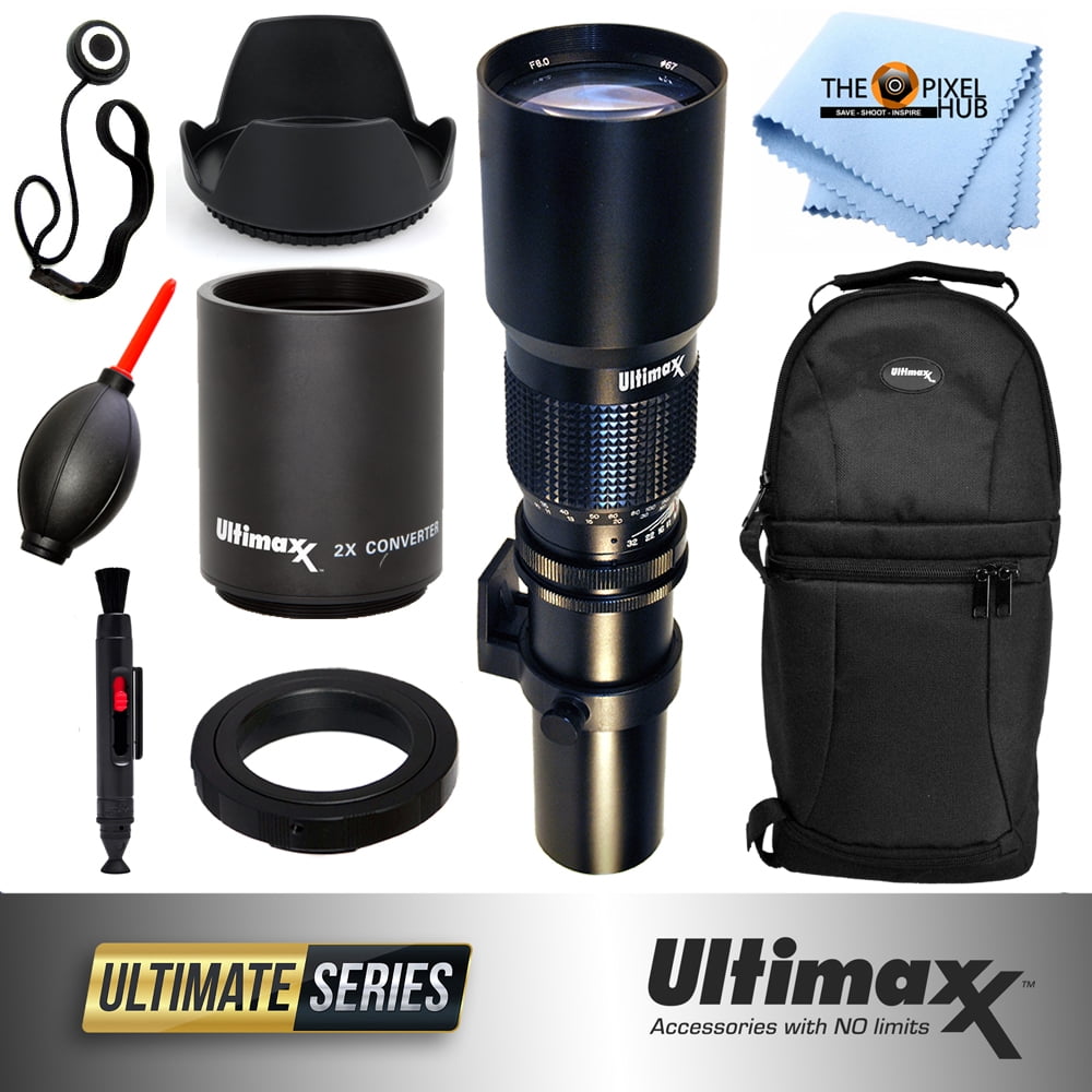 Vivitar 500mm F/8 Telephoto Lens For Nikon F-Mount – Preset Manual Focus, 500/1000mm Compatible