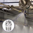 thumbnail image 3 of 2pcs 65 Degree Flat Fan Spray Tip 1.6mm Dia. 1/4BSPT Male with Sealing Tape, Silver Tone, 3 of 8