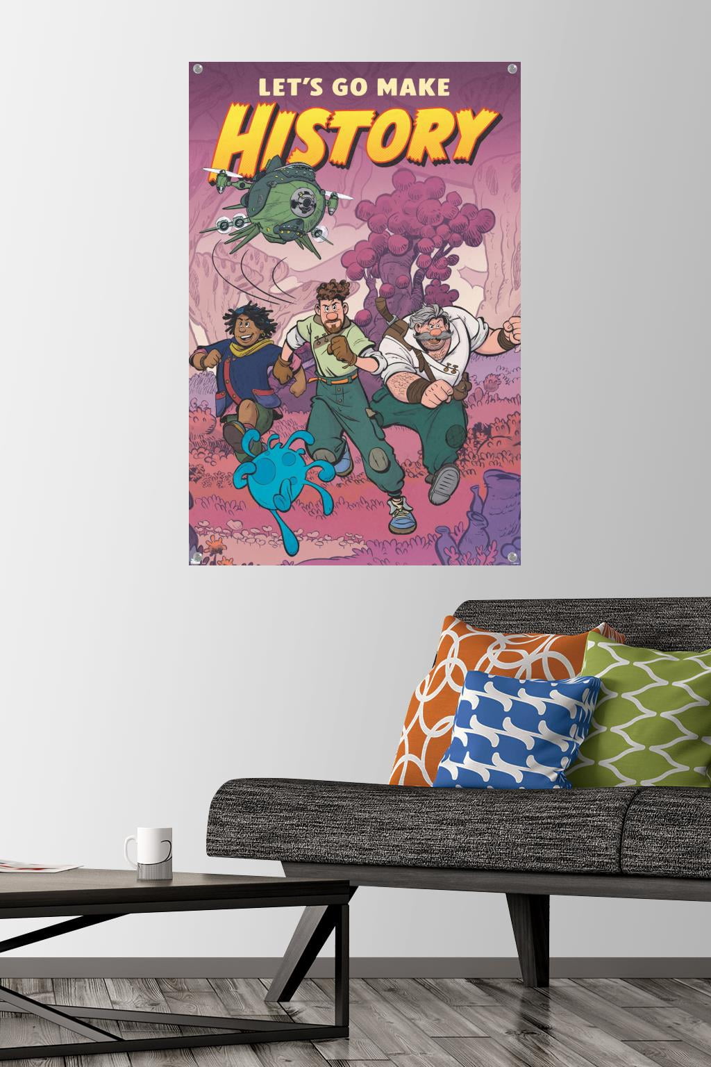 Disney Strange World - Let's Go Make History Wall Poster with Pushpins, 22.375" x 34"