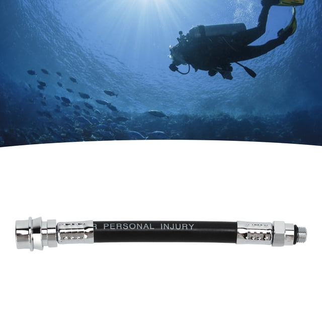 BC Low Pressure Hose Rubber Tube Brass Connector BC Respiratory Regulator Diving Accessory