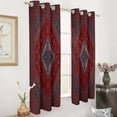 thumbnail image 3 of Bohemia 2 Panels Blackout Curtains for Bedroom Living Room Drapes Kitchen Room Window Blackout Curtain Grommet, 3 of 6