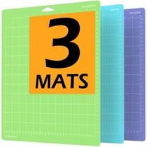 ZOUYUE 12x12 Inch Cutting Mat for Cricut Maker 3/Maker/Explore 3/Air 2/Air/One(3 Pack) Multiple Adhesive Sticky Quilting Cricket Cutting Mats for Cricut