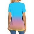 thumbnail image 6 of ATENAR Shirts for Women Soft Lightweight Womens Shirts Loose Tee Sky Blue M, 6 of 7