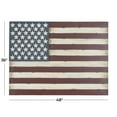 thumbnail image 4 of DecMode Farmhouse Metal American Flag Indoor/Outdoor Wall Décor, 48"W x 36"H, 4 of 13