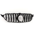 thumbnail image 2 of Front Bumper Grill, Guard Front Mesh Grille Anti Fading Decorative Protection  For Car Modification Gloss Black, + Black, 2 of 8
