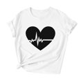 thumbnail image 4 of Plebaso T-shirts à Manches Courtes pour Femmes, Imprimé, Col Rond, Décontracté, Mode, 4 of 4