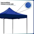 thumbnail image 5 of Kit Toldo Carpa 3x3 + Mesa Plegable 1.80m Jardin Exterior Color Azul, 5 of 5