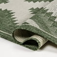 thumbnail image 4 of JONATHAN Y TUSCAN SUN 2 x 8 Runner Rug, Lior Geometric Moroccan Diamond - Green/Cream, TSN202D-28, 4 of 8