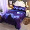 thumbnail image 2 of Wolf Comforter Set Bedding Set Blue 5 Pieces Forest Bedding Set Wolf Bed Set Kids Bed in a Bag for Boys and Girls with Sheet Sets, Super Breathable Soft, 2 of 8