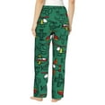 thumbnail image 3 of Disketp Cartoon Air Transportation Print Women'S Comfy Pajama Pants Casual Drawstring Palazzo Lounge Wide Leg Pants, 3 of 9
