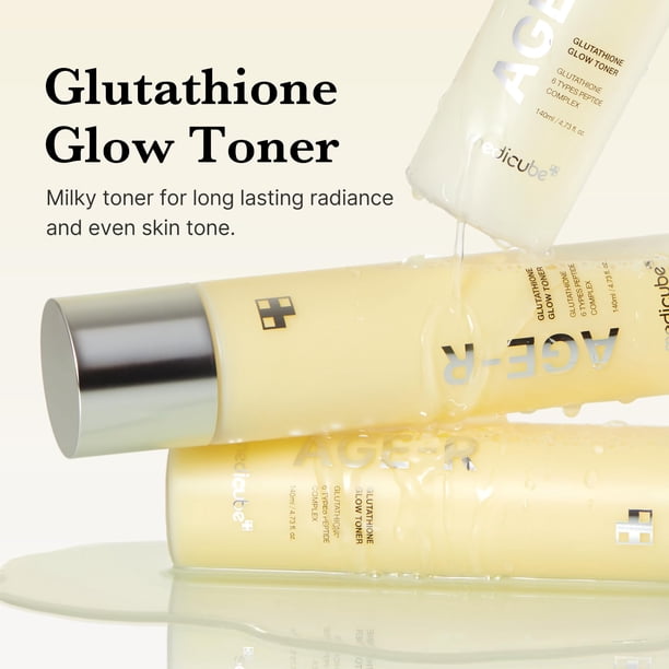 glutathione medicube Age-R Glow BCA3&nbsp;Milky Toner, Low-Irritation Double Layer Toner for Glass Glow Skin with Peptide, Even Skin Tone, Radiance, Hydration, Korean Skincare Color:Baby Blue Silk ghk-cu Buy GHK-Cu Peptide Injections The ultra