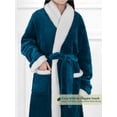 thumbnail image 3 of Premium Womens Sherpa Fleece Robe | Luxurious Soft, Warm, Plush Bathrobe, 3 of 7