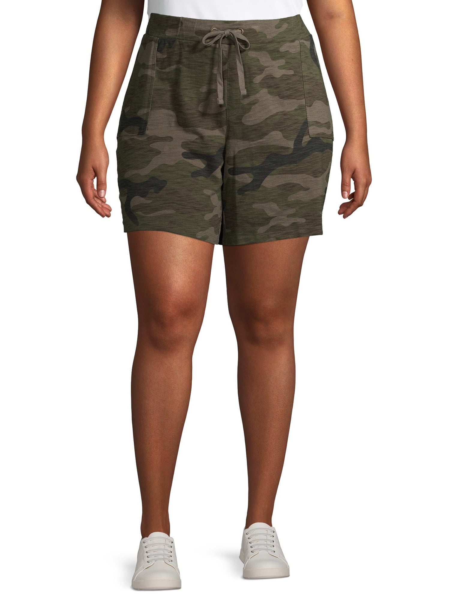 Sky Women's Plus Size Utility Shorts 