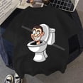 thumbnail image 3 of Skibidi-Camiseta de algodón para niños y niñas, ropa con estampado de figuras de juego, Tops de dibujos animados de moda, regalo de verano, 3 of 4