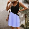 thumbnail image 5 of Puntoco Vestidos Mujer Elegantes Casuales con Bolsillos Verano Boho Vestido De Playa Camisetas Vestido Cuello En V Vestidos Sueltos Sin Mangas, 5 of 5