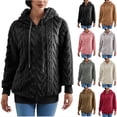 thumbnail image 1 of NJDVHB Manteaux d'Hiver pour Femmes, Veste Matelassée pour Femmes, Trench pour Femmes Décontracté à Manches Longues Manteau Uni, Rouge, G, 1 of 1
