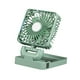 thumbnail image 4 of Ventilador de coche, ventilador portátil para vehículo automóvil, giratorio 360°, eléctrico y con energía solar, circulador de aire para autocaravana, Cabezal único verde, 4 of 8