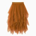 thumbnail image 1 of Jupe Tutu en Tulle Unie pour Femme Taille Élastique Maille Filet Longue Jupe Paragraphe Robe, 1 of 3