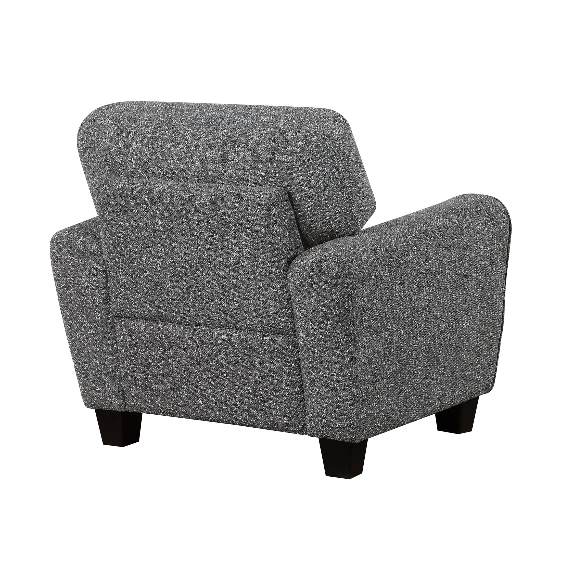 OakvillePark Nyra Chenille Chair, Dark Gray