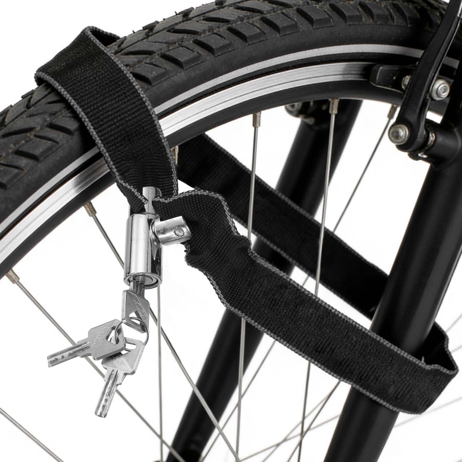Bike Chain Lock, (31 Inch, Black) (1 Pcs), Manganese Steel Anti-Theft Bicycle Chain Round Lock with Keys, Suit for - Bike/Motorcycle/Scooter/Truck