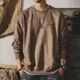 thumbnail image 2 of Sudadera estética para hombre, ropa masculina, sudadera bordada sin capucha, estilo vintage Y2k, novedad y ropa de calle, overfit de algodón, 2 of 5