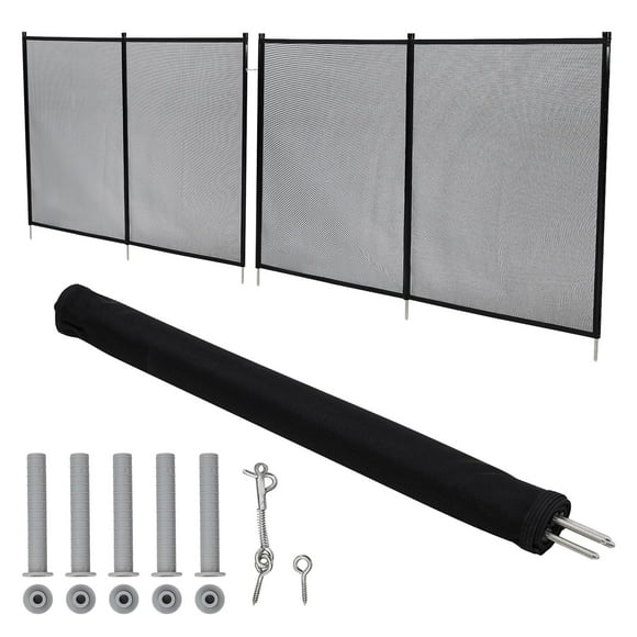 Yiwa Backyard Pool Safety Fence, Composite Fiber Protective Netting for Pools