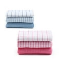 thumbnail image 4 of CSCHome 6PCS Kitchen Striped Dishcloths Cotton Yarn Household Scrubbing Glass Cloth Pot & Dish Cleaning Towel, 4 of 5