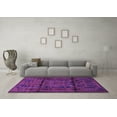 thumbnail image 3 of Ahgly Company Indoor Round Persian Purple Traditional Area Rugs, 8' Round, 3 of 4