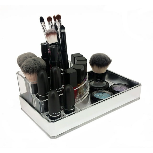 OnDisplay Michelle Plateau d'Organisation Cosmétique/bijoux en Acrylique de Luxe - Silver