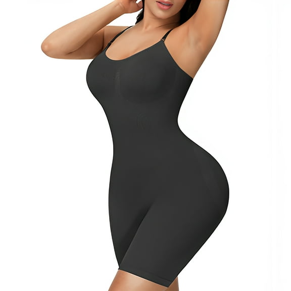 Cutestreet Womens Seamless Long Shapewear Tummy Control Full Body Shaper Briefs Bodysuit Thigh Slimmer Shaperwear