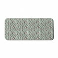 thumbnail image 1 of Geometric Computer Mouse Pad, Vertical Lines Stripes with Circular Shapes Funky Faded Colors, Rectangle Non-Slip Rubber Mousepad X-Large, 35" x 15" Gaming Size, Brown Cream Seafoam, by Ambesonne, 1 of 2