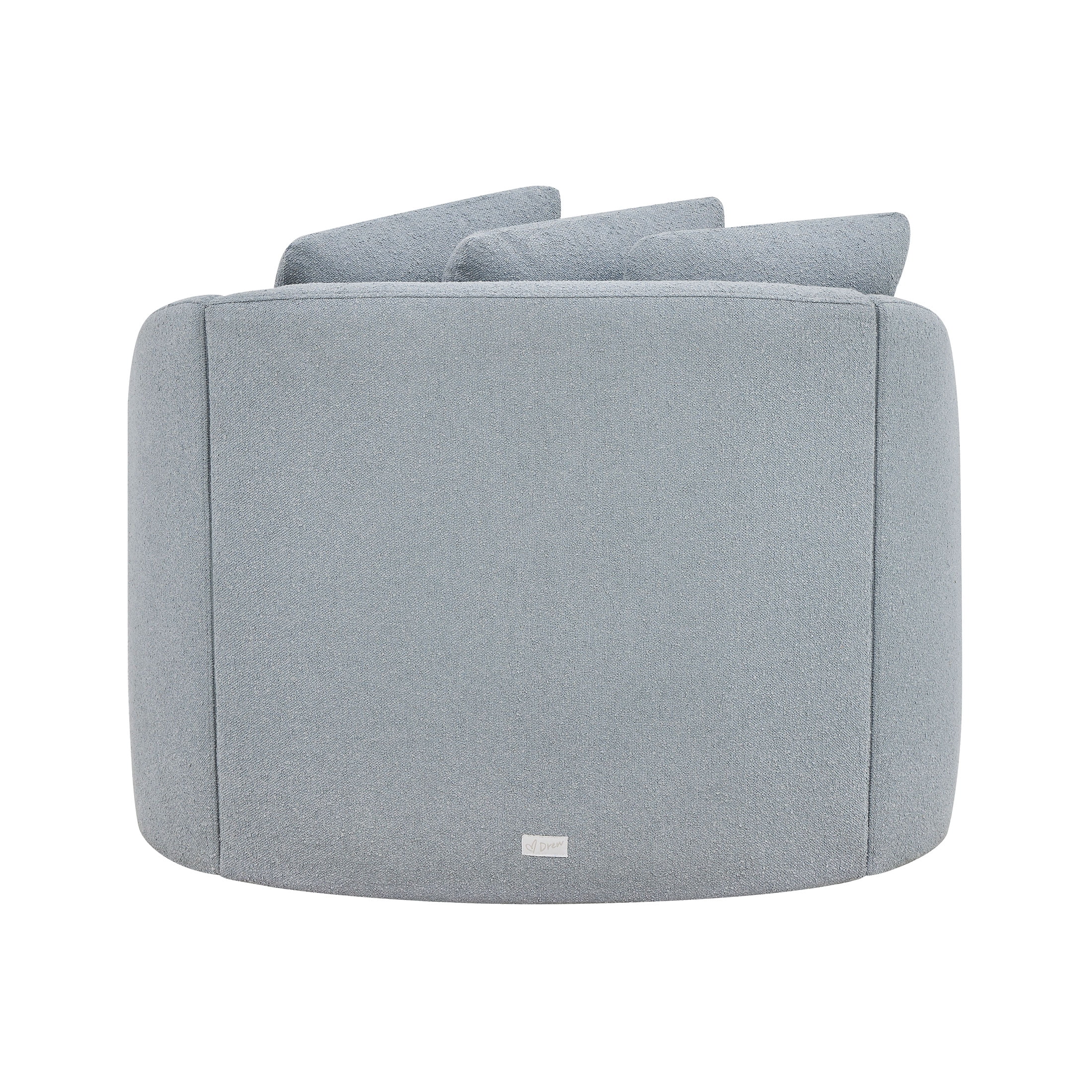 Beautiful Drew Accent Chair by Drew Barrymore, Cornflower Blue Boucle