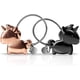 thumbnail image 5 of 1 par de llaveros, llaveros colgantes de cadena de unicornio desmontables para regalos de San Valentín para parejas, negro y oro rosa, 5 of 5