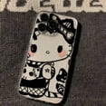 thumbnail image 6 of Cartoon Sanrio Kuromi Kitty Dark Lolita Style Phone Case for Iphone 14 14Pro 14Promax 13 12 11 X Xs Transparent Anti Drop Soft, 6 of 9