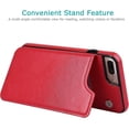 thumbnail image 4 of iPhone 7 Plus iPhone 8 Plus Wallet Case with Card Holder, Premium PU Leather Kickstand Card Slots Case,Double Magnetic Clasp and Durable Shockproof Co, 4 of 4