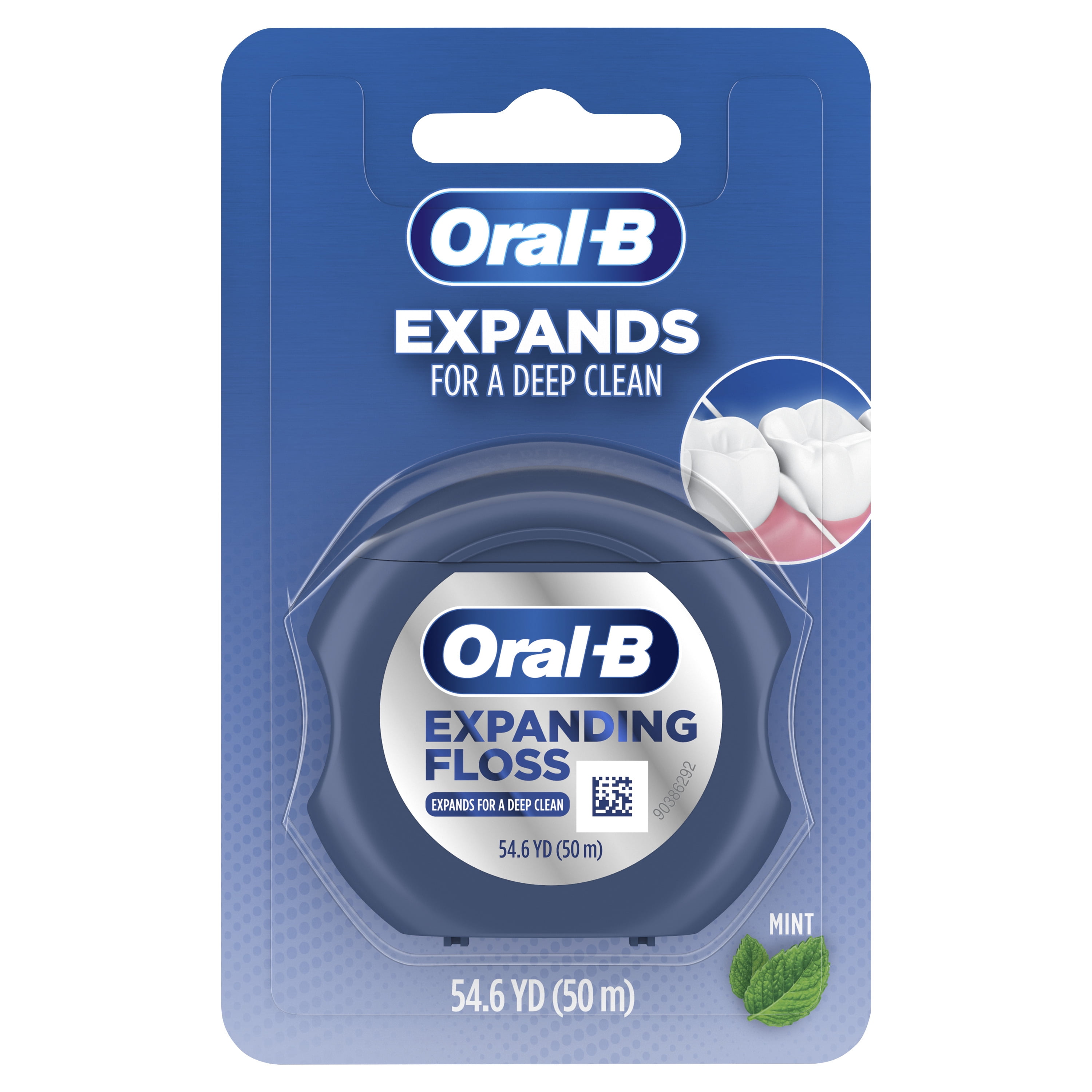 OralB Expandable Ribbon Dental Floss, Mint, Expands For a Deep Clean