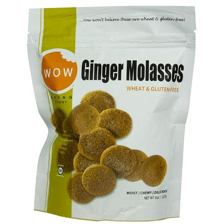WOW Baking Company Cookies, Gluten Free Ginger Molasses, 8