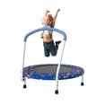 thumbnail image 4 of Leumius 36" Trampoline for Kids,Indoor Outdoor 3 Foot Trampoline with Foam Handle,No-Gap Safe Design,Kid Trampoline with Safety Enclosure Net for Boys Girls, Ages 1-8,Blue, 4 of 8