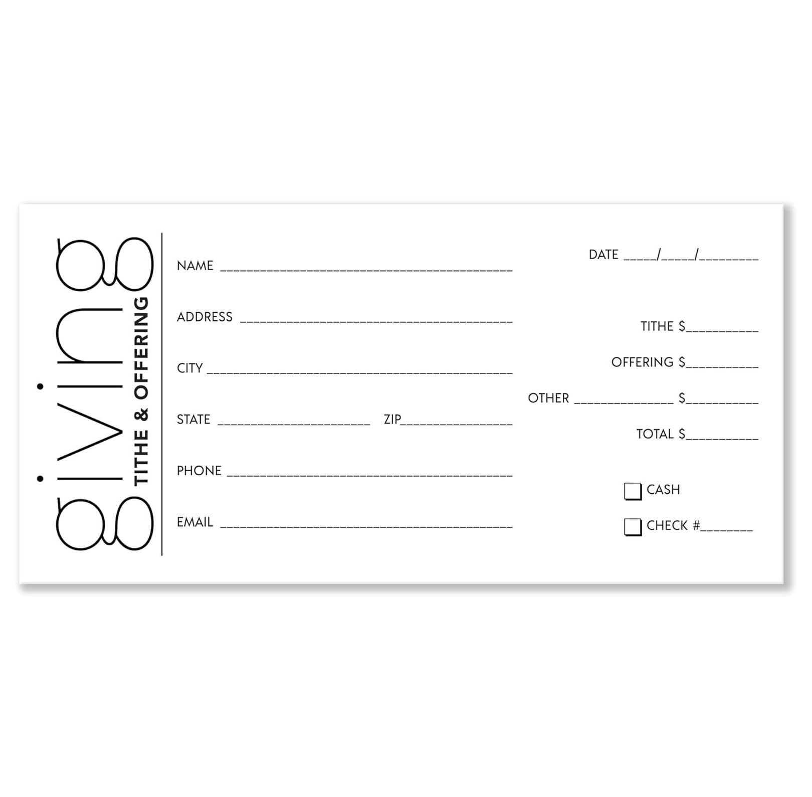 500 Tithes and Offering Envelopes for Church | Tithe Envelopes for Church | USA Company | “Giving” Theme