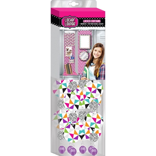 Locker Lounge Kaleidoscope With Silver Foil Accent Curtain