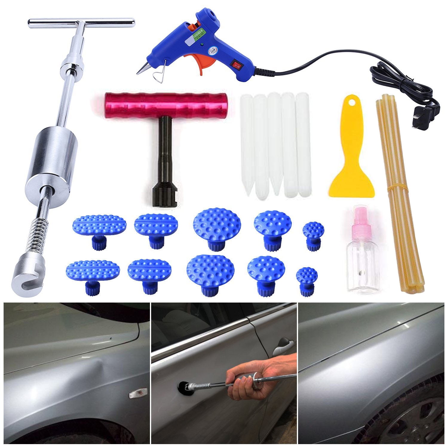 Fly5D Car Body Paintless Repair Removal Tools Automotive Door Ding  Kit ‎AMUS0 