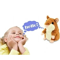 Artrylin Talking Hamster Plush Toy Repeats What You Say Interactive Toys Electronic Hamster Toy Repeats Your Voice Unique Gift Toys for 1 2 3 4 Year Old Boys Girls
