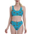 thumbnail image 2 of Picia Sea Turtle Women's High Waisted Bikini Scoop Neck Swimsuit Two Pieces Bathing Suit-Medium, 2 of 8